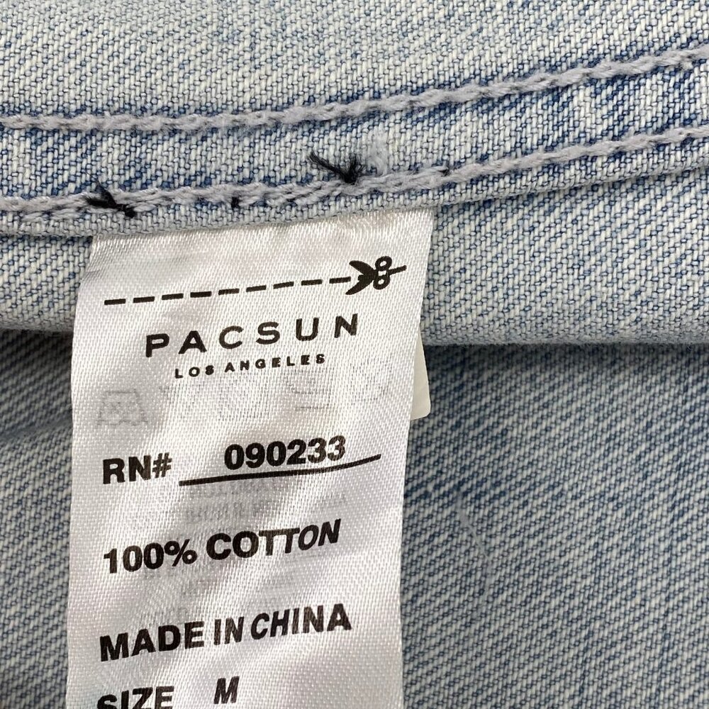 PacSun Blue Distressed Jean Jacket | Good Condition - Picture 2 of 5